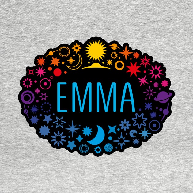 Emma name with stars by WildMeART